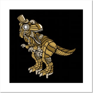 Steampunk-T-Rex Posters and Art